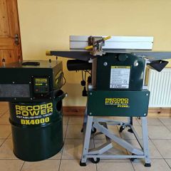 Record Power PT260 Planer Thicknesser + DX4000 & AC400 Bundle - Great Condition!