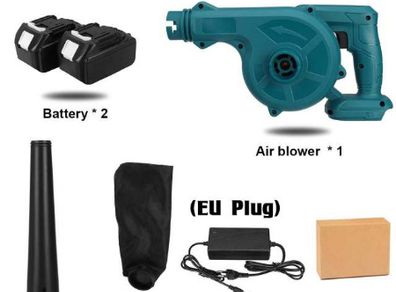 2000W Cordless Electric Air Blower & Suction Handheld Leaf Computer Dust Collector Cleaner Power Tools for Makita 18V Battery