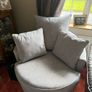 Luxury couch with swivel chair Image 2