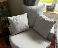 Luxury couch with swivel chair