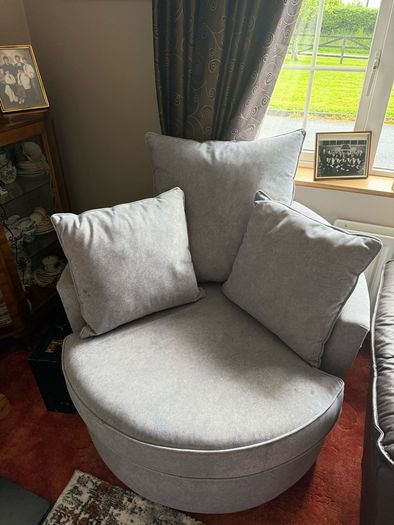 Luxury couch with swivel chair