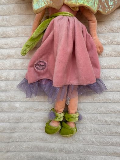 Disney Prilla Fairies Soft Plush Disney Store Fairy Doll dirty approx. 52 cm. Used Please see photos