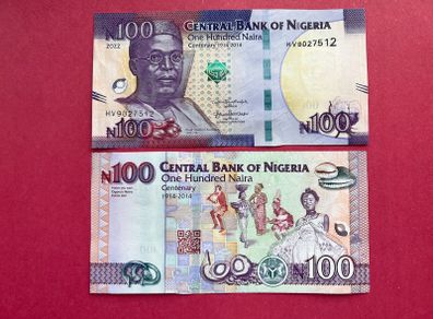 Nigeria  100 Naira 2022  Commemorative  Issue  Pick 41d  ( Uncirculated )