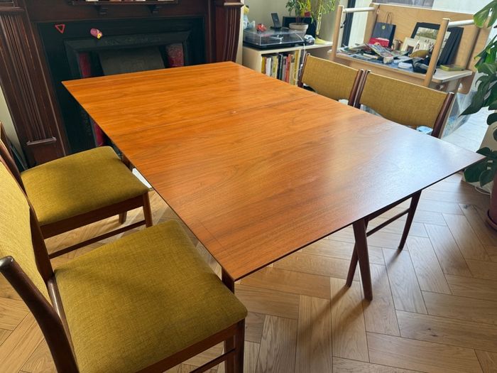 West Elm extendable dining table - mid-century