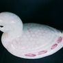 Vinage Pink Spongeware  Duck figurine Image 2