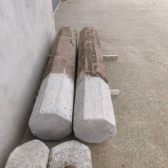 Pair of sandstone gateposts