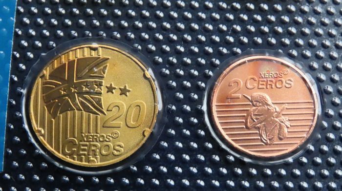 Falkland Islands Euro Probe Essai coins set 2008 euro Prototype Specimen