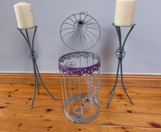 cast iron candle holders