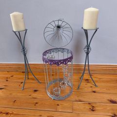 cast iron candle holders