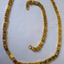 24K Solid Yellow Gold Round Chain and bracelet for men Image 4