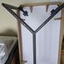 oak & black metal legs coffee table Image 2