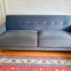 3 seater dark blue/grey sofa