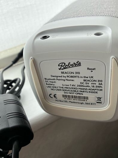 Roberts Beacon 310 Portable Bluetooth Speaker White