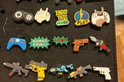 Gamer / gun croc charms