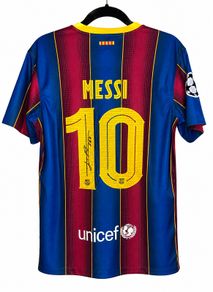 Signed Messi Barcelona 2020/21 Home Jersey - New with COA