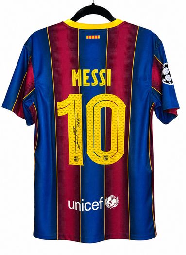 Signed Messi Barcelona 2020/21 Home Jersey - New with COA