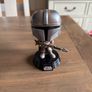 Mandalorian and Grogu (baby Yoda) Star Wars Funko Pop Vinyl Bobblehead Figurines Image 2