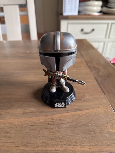 Mandalorian and Grogu (baby Yoda) Star Wars Funko Pop Vinyl Bobblehead Figurines