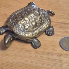 Turtle Brass Trinket Box