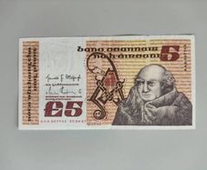 Scotus 5 Pound 1987 Ireland Banknote