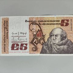 Scotus 5 Pound 1987 Ireland Banknote