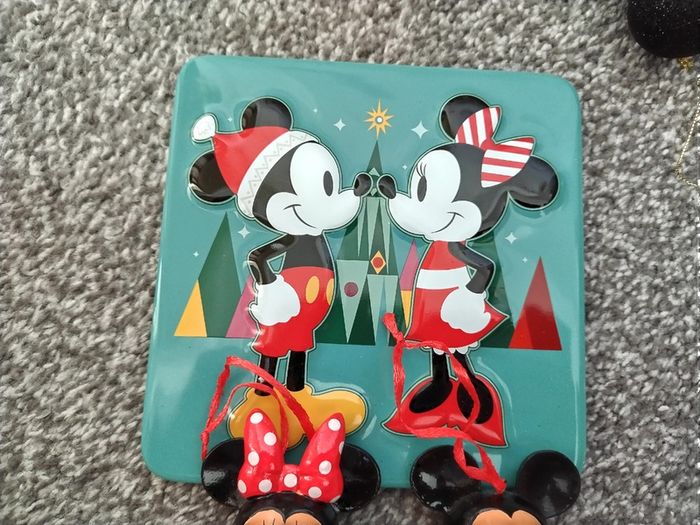 Box Of New as New Disney Christmas Ornaments and Gifts