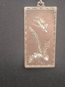 Vintage Chinese Sterling Silver Pendant Love Set