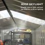 9 x 6FT Metal Tool Shed with Sliding Doors and Ventilation Windows Image 5