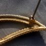 Stamped A595 1950s vintage brooch, no damage. D18 POST 3e Image 2