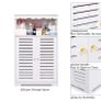 Bathroom Cabinet,Waterproof  Bathroom Floor Cabinet,Storage Cupboard Unit,White Bathroom Storage Organizer,Free Standing Cabinet,Compact Cabinet Store Bathroom Accessories Image 8