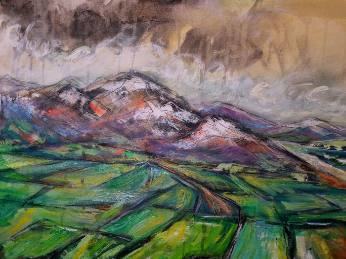 Riverside Landscape - The Mayo Green 87x65cm