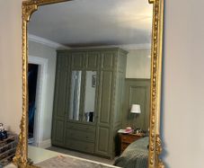Large ornate gilt mirror