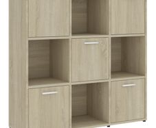Book Cabinet Sonoma Oak 90x30x90 cm Chipboard
