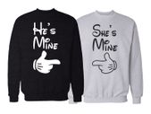 He's Mine She's Mine Couple Love Sweatshirts valentines day gift present