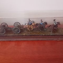 American Civil War,Artillery Diorama in Display case