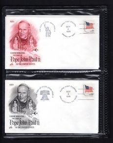 Pope John Paul II Visit to the USA and the UN Philatelic Collection (includes 7 covers)