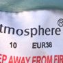 Atmosphere -Teal Double-Breasted Trench Coat Image 9