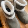 Fab Zara Khaki Green Ugg Style Faux Suede and Shearling Platform Ankle Boots  UK 5 EU 38 Image 5