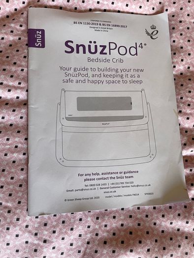 Snuzpod4 bedside crib
