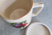 MUG WITH LID Designed and Produced Specially Fre Festaan 3. Mason Lid Precadilly Established 1707 Frown Devon England Potters For Over 100 Years
