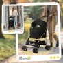 3 In 1 Detachable Pet Stroller, for Extra Small and Small Dogs - Black Image 4