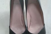 Black Office leather heels size 5