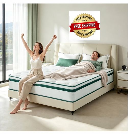 King Mattress 5FT | 12" King-Size Hybrid Mattresses | 7 Zone Pocket Sprung Memory Foam Mattresses Soft/Plush - 150x200x30cm