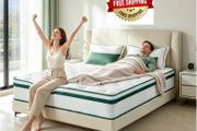 King Mattress 5FT | 12" King-Size Hybrid Mattresses | 7 Zone Pocket Sprung Memory Foam Mattresses Soft/Plush - 150x200x30cm