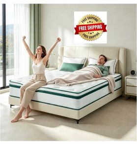 King Mattress 5FT | 12" King-Size Hybrid Mattresses | 7 Zone Pocket Sprung Memory Foam Mattresses Soft/Plush - 150x200x30cm