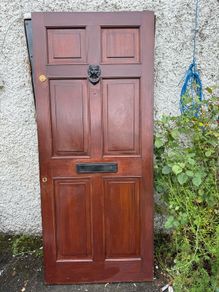 solid mahogany front door