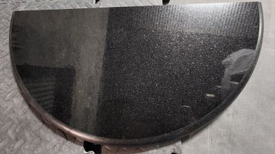 Curved Granite Hearth - Black