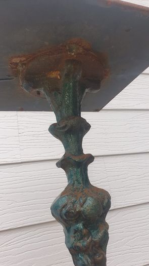 cast iron table base