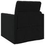 Folding Sofa Bed Black 74 x 77 x 81 cm Fabric Image 10