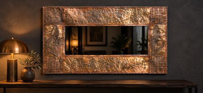 Copper effect mirror